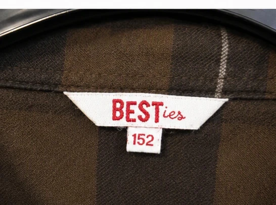 Camisa xadrez BESTies – Tamanho 12 anos – Estilo casual – photo 2